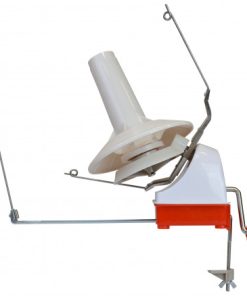 Infinity Hearts Krydsnøgleapparat til stort garn i Hvid/Rød 22x14x23,5